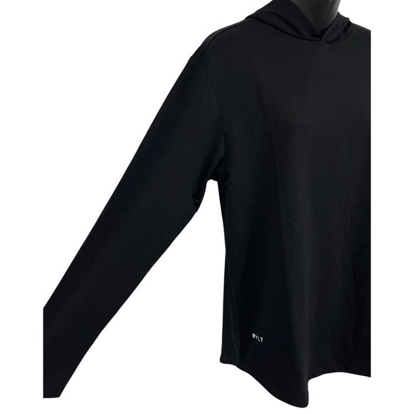 BYLT Premium Mens Active Hoodie Size Medium M Long Sleeve Black Athletic EUC - Picture 4 of 6